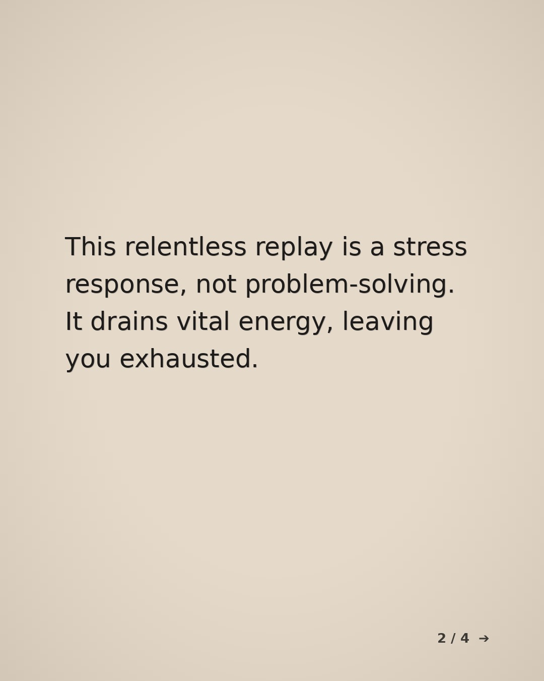Slide 2 for Stop Overthinking