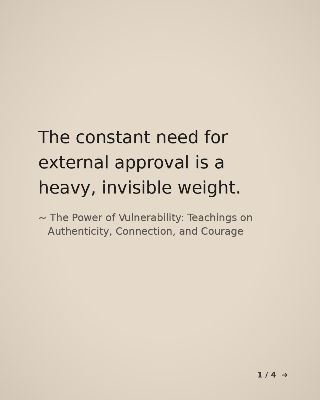 Slide 1 for The Power of Vulnerability: Teachings on Authenticity, Connection, and Courage