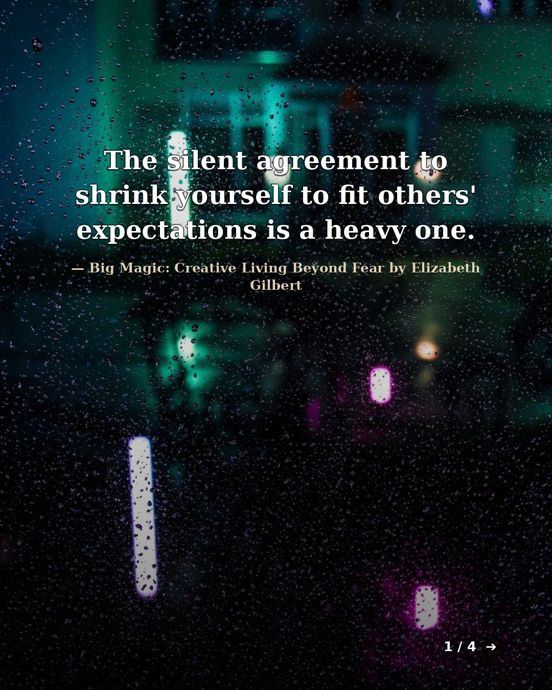 Slide 1 for Big Magic: Creative Living Beyond Fear by Elizabeth Gilbert