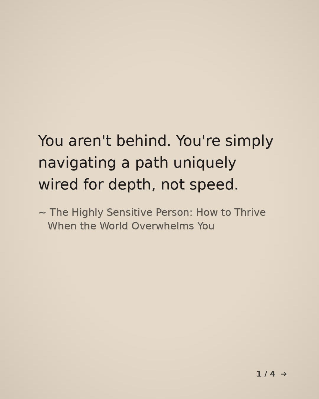 Slide 1 for The Highly Sensitive Person: How to Thrive When the World Overwhelms You