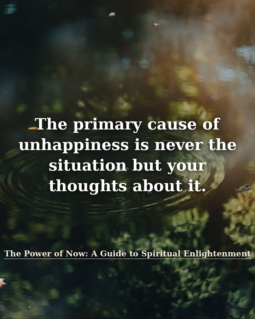 Quote illustration for The Power of Now: A Guide to Spiritual Enlightenment