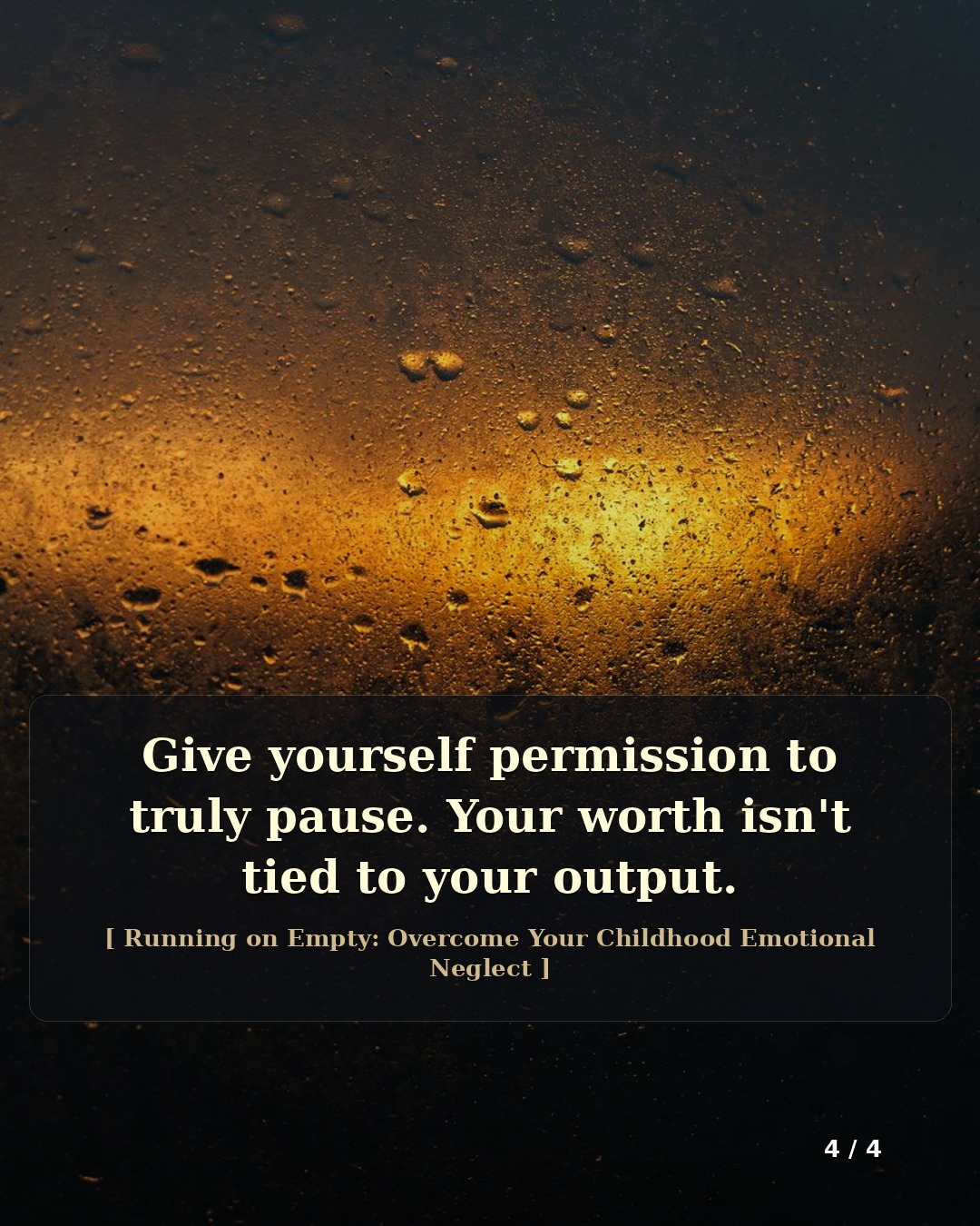 Slide 4 for Running on Empty: Overcome Your Childhood Emotional Neglect